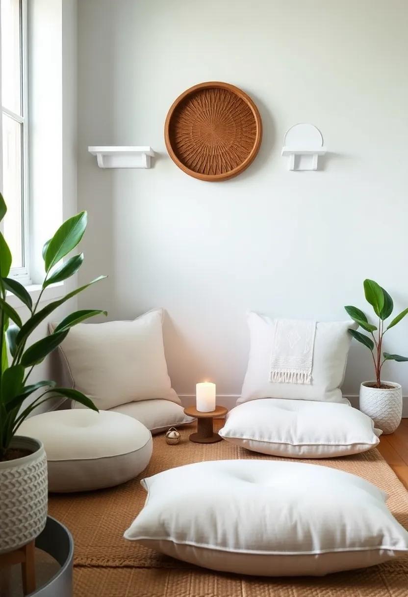 Create a Zen Space: Dedicate a‍ small area‍ for meditation or‌ mindfulness practices, adorned with soft cushions or mats ‌that invite you to unwind