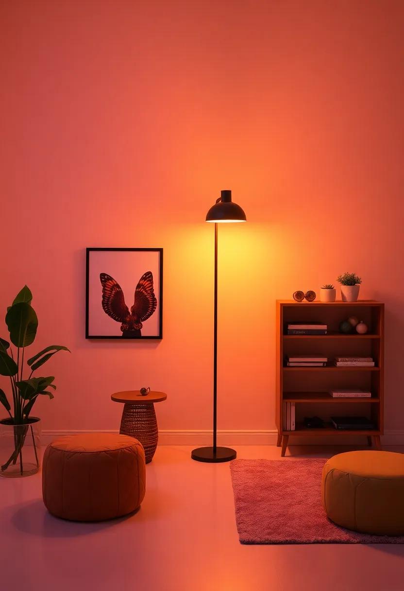 Incorporate color-changing LED bulbs in floor lamps to shift⁣ the mood of your space effortlessly