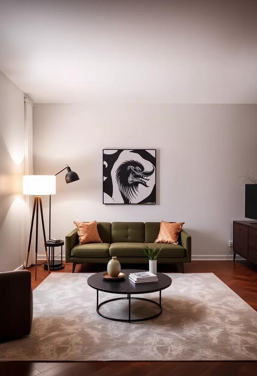Use oversized floor lamps ‍to ⁣anchor a room and make a bold styling‌ statement