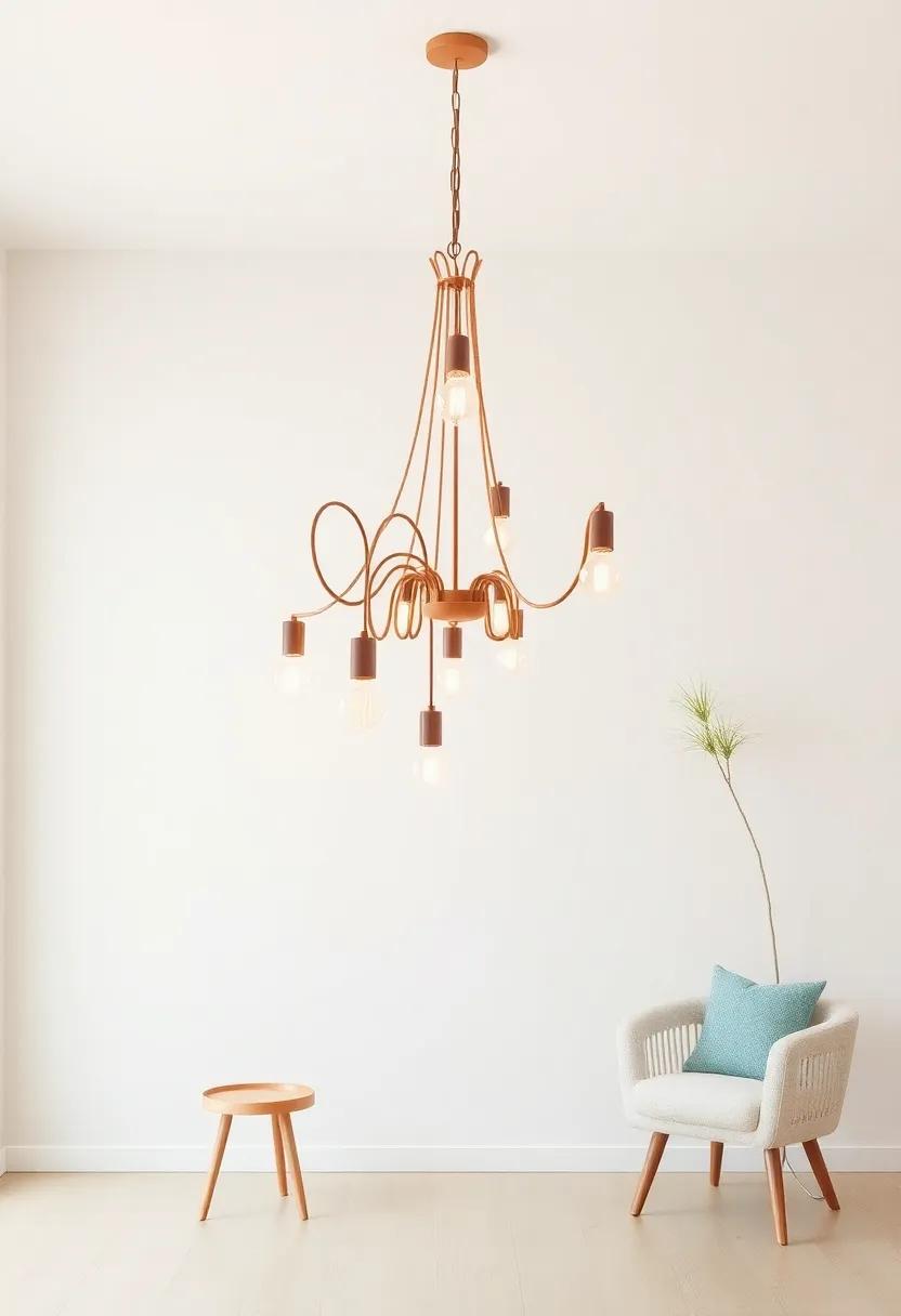 Utilize a chandelier made of unconventional materials⁤ to add an unexpected ‌twist to your⁣ décor