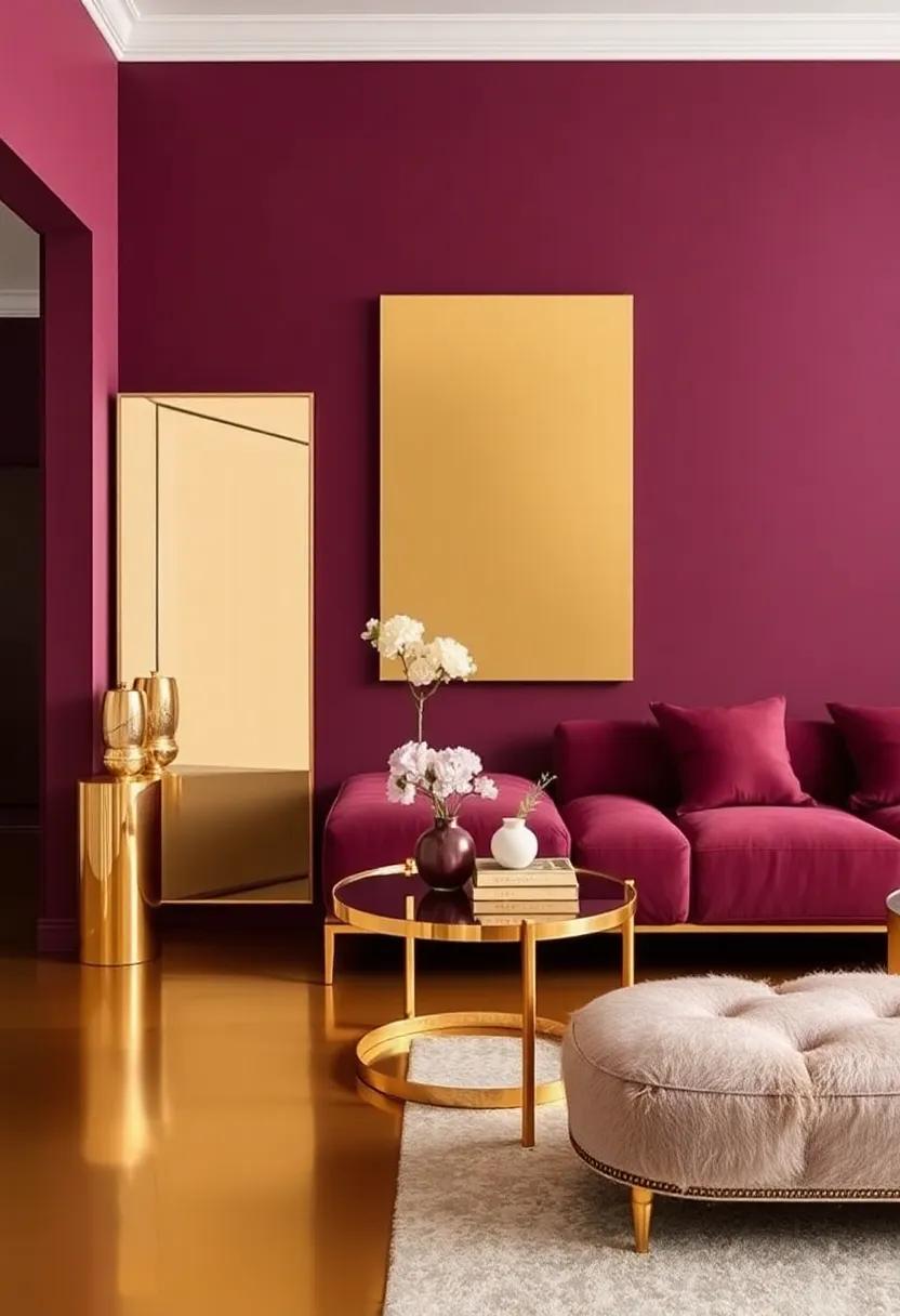 Utilize Mirrors: Add mirrored furniture or mirror accents in gold to⁣ reflect light and ⁣make the ⁣space feel larger and more dynamic