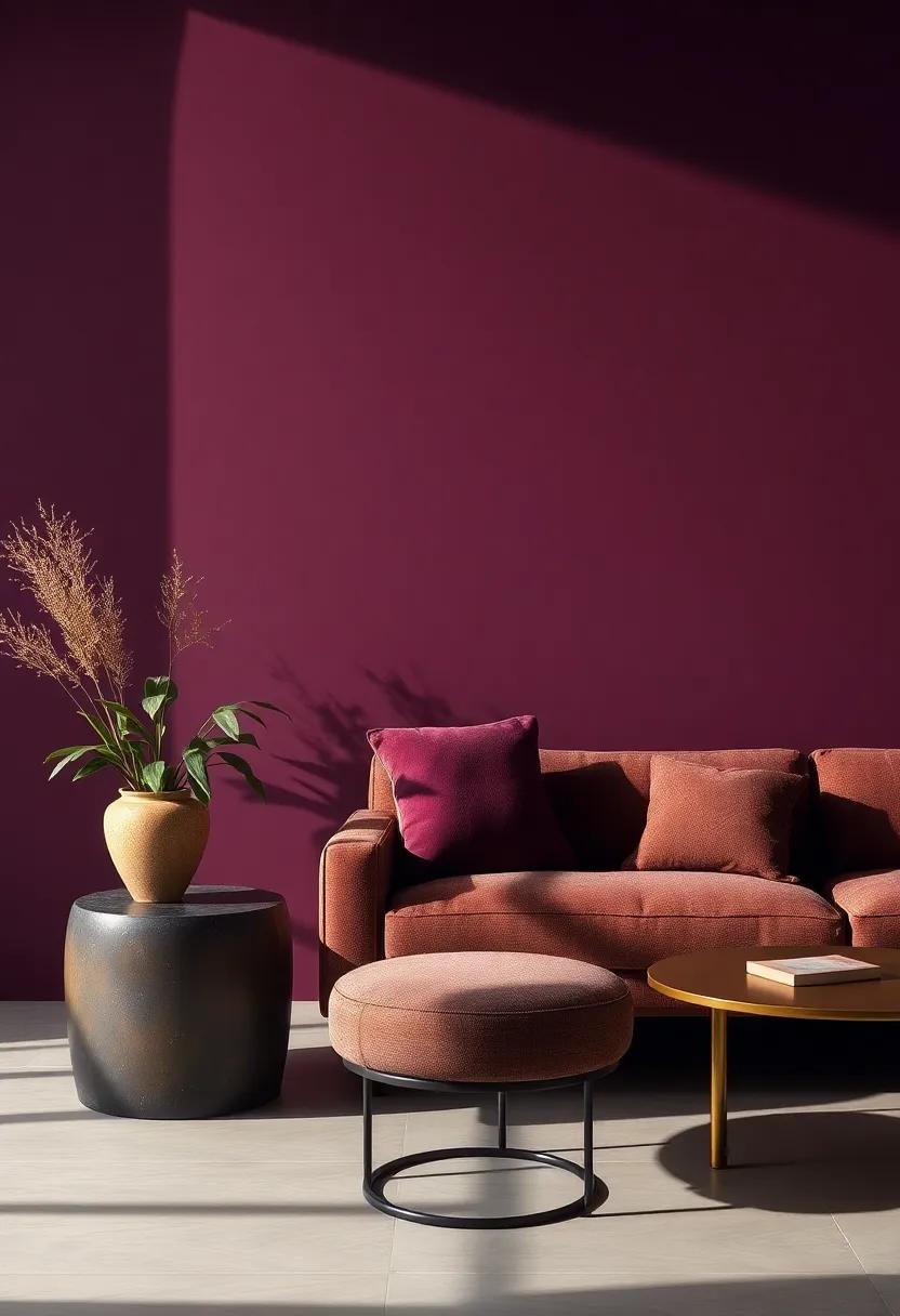 Play with Shadows: Use strategic lighting to create shadows and highlight the rich ⁢tones of aubergine in your⁤ space