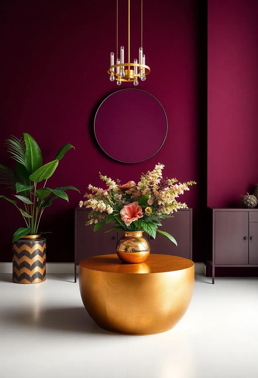 add Natural Elements: Incorporate plants and floral ‌arrangements to bring life and a splash of green against the bold color scheme