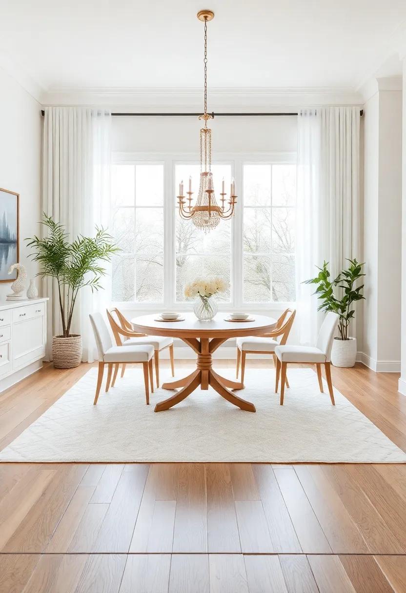 Romantic Whites: ⁣soft white or light cream rugs⁤ enhance ‌an⁤ ethereal look, ‌perfectly suited for a dreamy, romantic dining room