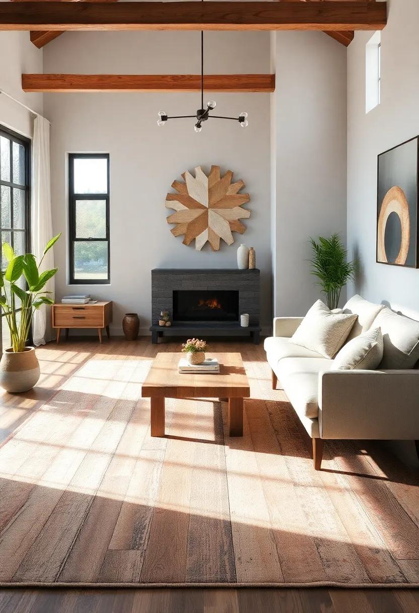 Rugged charm: A reclaimed wood⁢ rug can ⁣create an inviting, hearty feel, ideal for homes with⁢ a laid-back,⁣ casual vibe