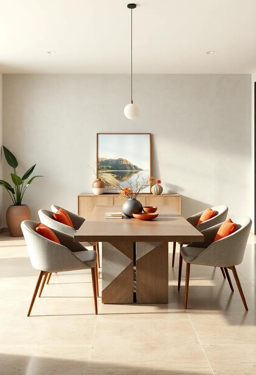 Minimalist Elegance: Opt for a sleek, glass-top table paired with simple metal legs to create​ an airy⁤ space that‌ emphasizes modern aesthetics without ⁤overwhelming the room