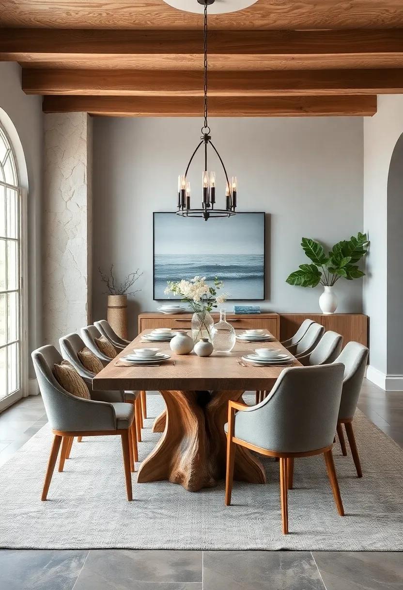 Coastal Vibes: Embrace ​a table ⁣made from ​driftwood or light-colored woods ⁣that evoke‍ a breezy,coastal aesthetic,perfect ‌for creating a relaxed ambiance