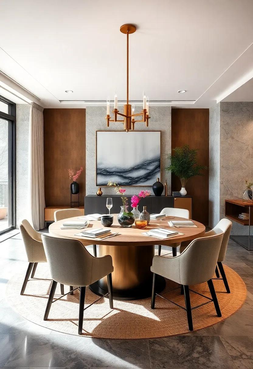 Elegant Roundness: ⁤Embrace ‌a ‍round dining⁣ table to ‌foster⁣ conversation⁤ and connection, perfect for ⁢smaller spaces or ‌creating an intimate dining experience
