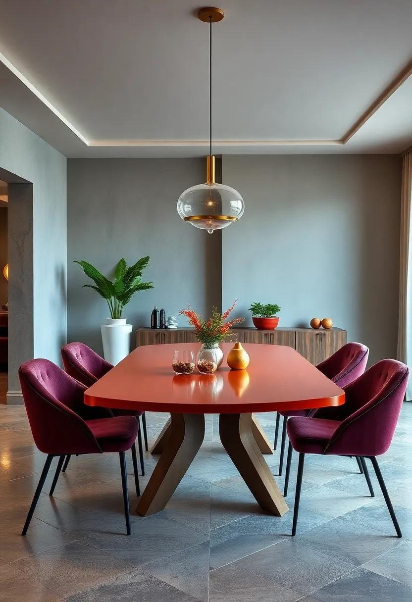 Retro ‍Glam: Choose a⁣ table with retro elements such ⁤as bright colors ​or unusual forms, allowing you to inject a ⁢fun and ‍vintage touch into your dining ‍space
