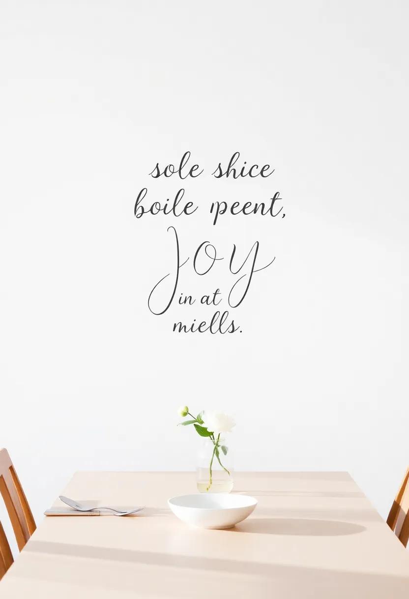 Charming ⁣Typography: Inspirational Quotes That Spark Joy ⁢During ⁤Meals