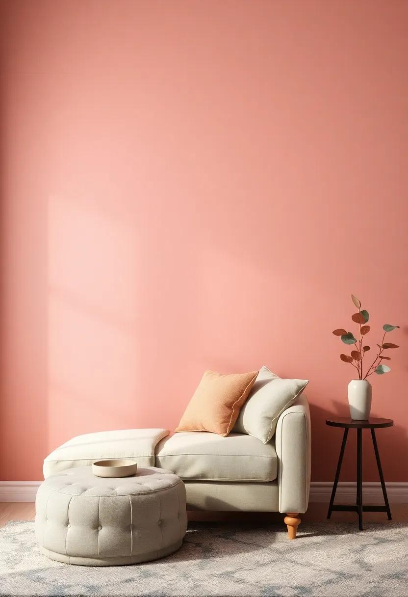 Embrace​ Elegance: Combine dusty rose and‌ olive green in ‍your⁤ living room ​to create ‌a sophisticated and serene ⁣atmosphere perfect for relaxation