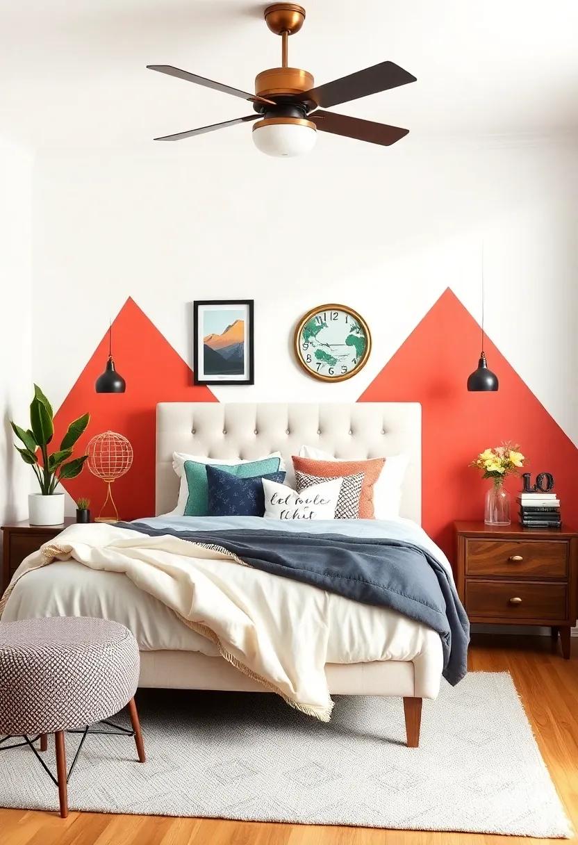 Creating⁢ a Focal Point with Fun ​Retro Accent Walls to Energize‌ the Space