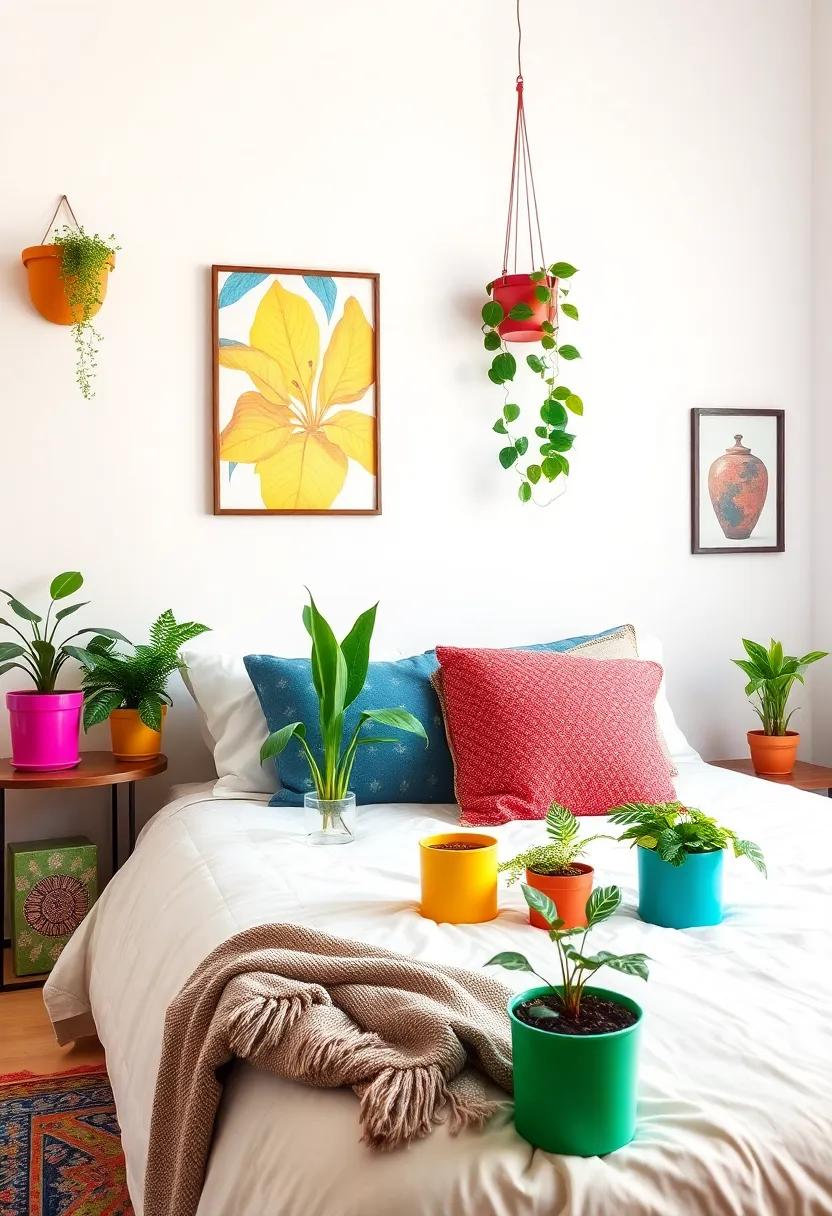 Incorporate Indoor ⁣Plants: Use pots in various colors and sizes to bring‌ life and freshness, balancing ​the‍ colorful decor​ with greenery