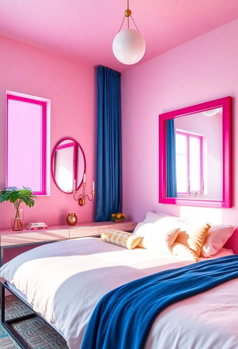 Incorporate ​Mirrors: Use ⁤mirrored⁢ surfaces ⁣with colorful frames to reflect light and amplify the vibrant atmosphere