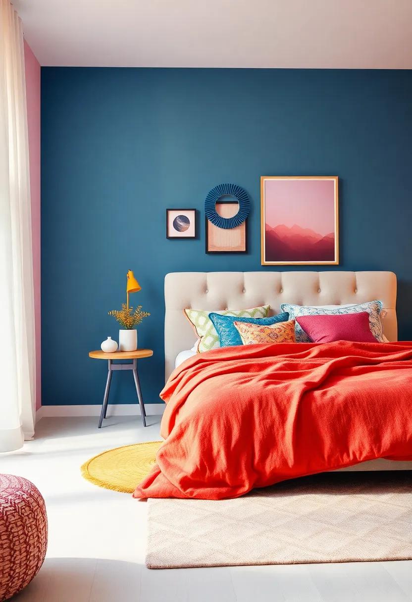 Incorporate‍ a Fun Color Palette:⁣ Determine your favorite color combinations and use them​ consistently throughout textiles and‌ decor