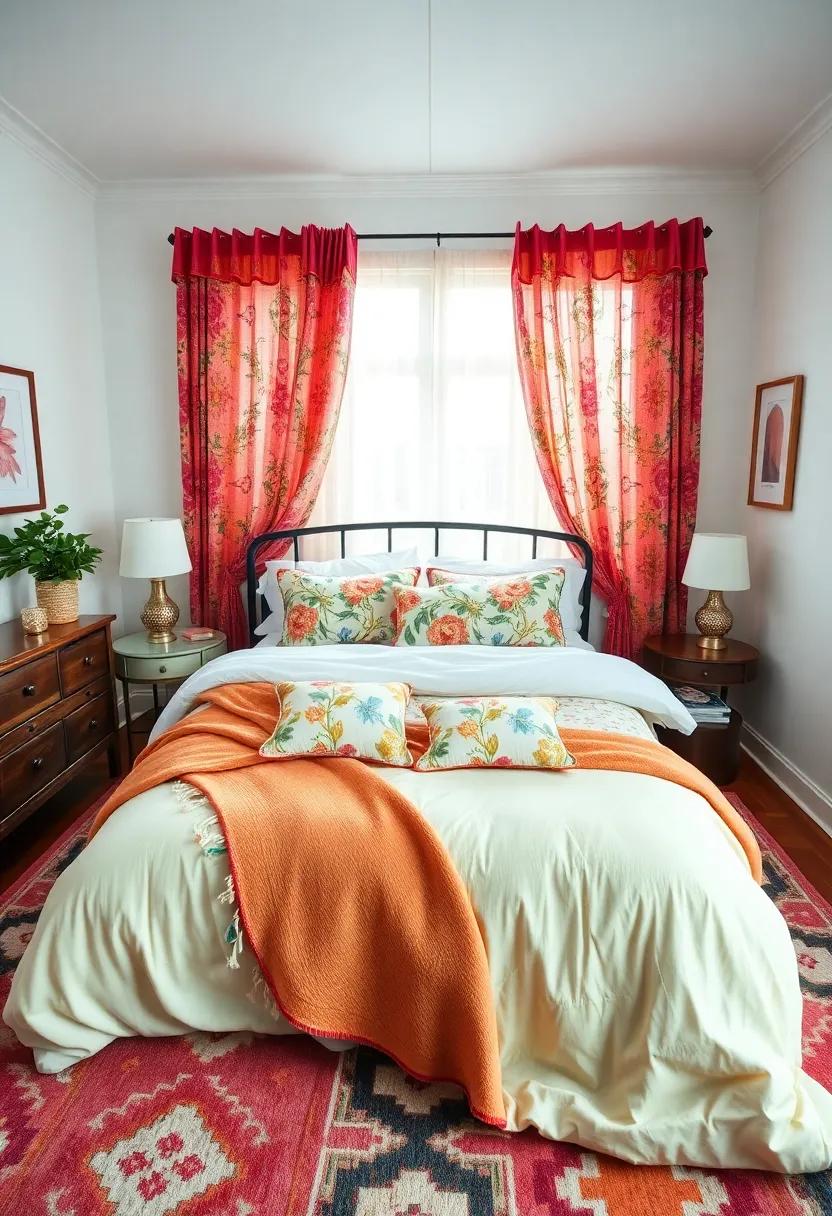 Mix Patterns with Joy: Layer different patterns—florals, ⁢stripes, and ‌geometric prints—through bedding, curtains, and rugs‌ to create visual ⁤intrigue