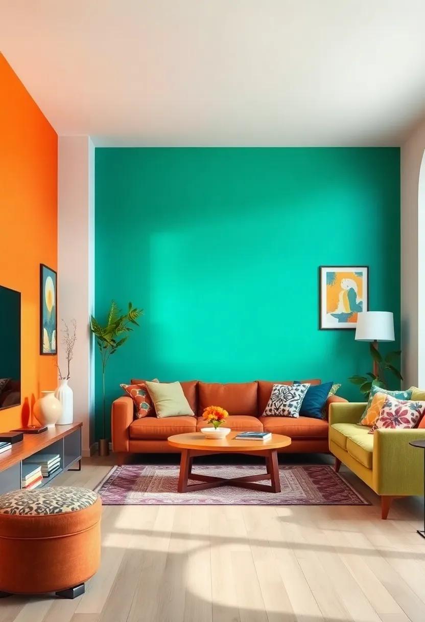 Painted‌ Furniture Accent: Match a brightly painted piece of furniture to the accent wall to‌ create an integrated look