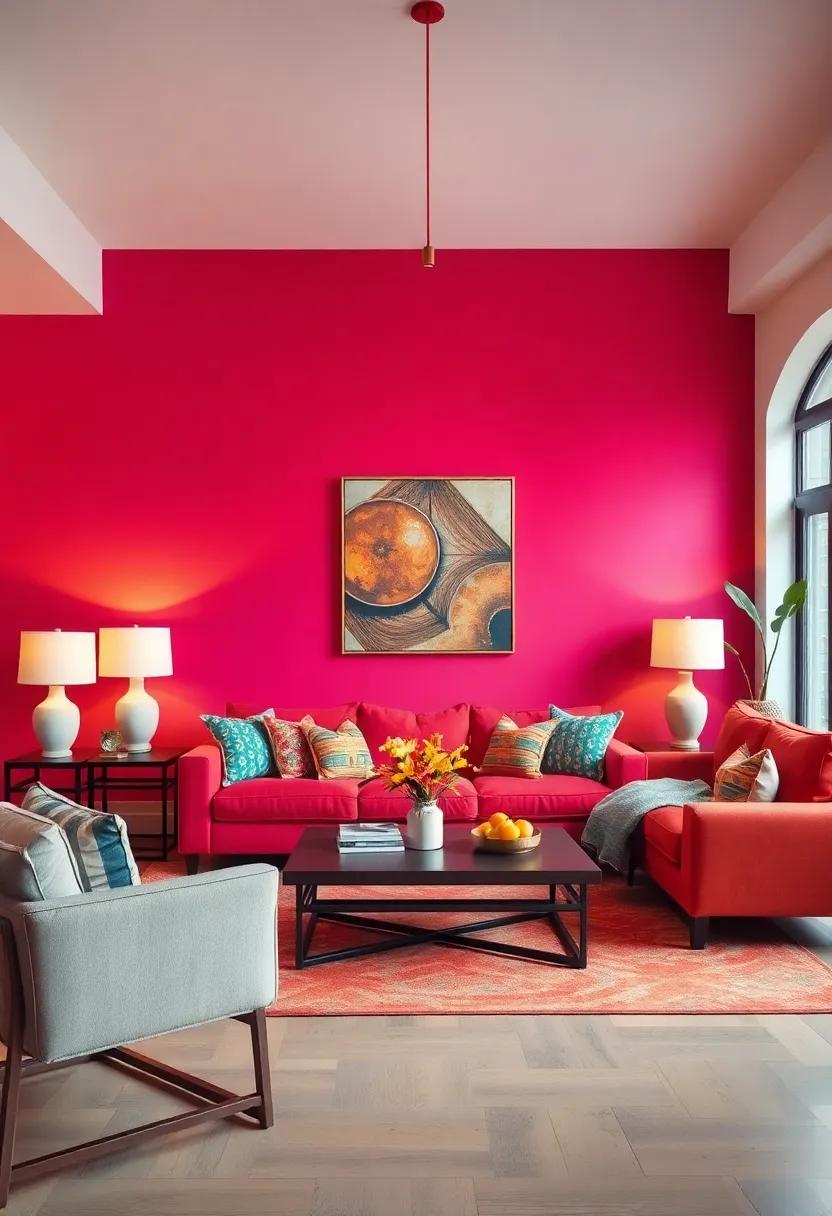 Colorful gallery: Create ⁤a gallery wall with brightly colored frames to enhance the vibrancy of your accent wall