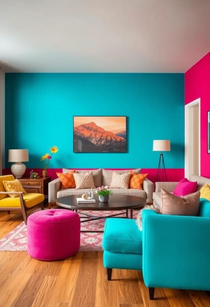 Half⁣ Wall Wonders: paint only the lower half of the wall bright ⁤color, creating an ⁤eye-catching contrast with a lighter top ⁤half