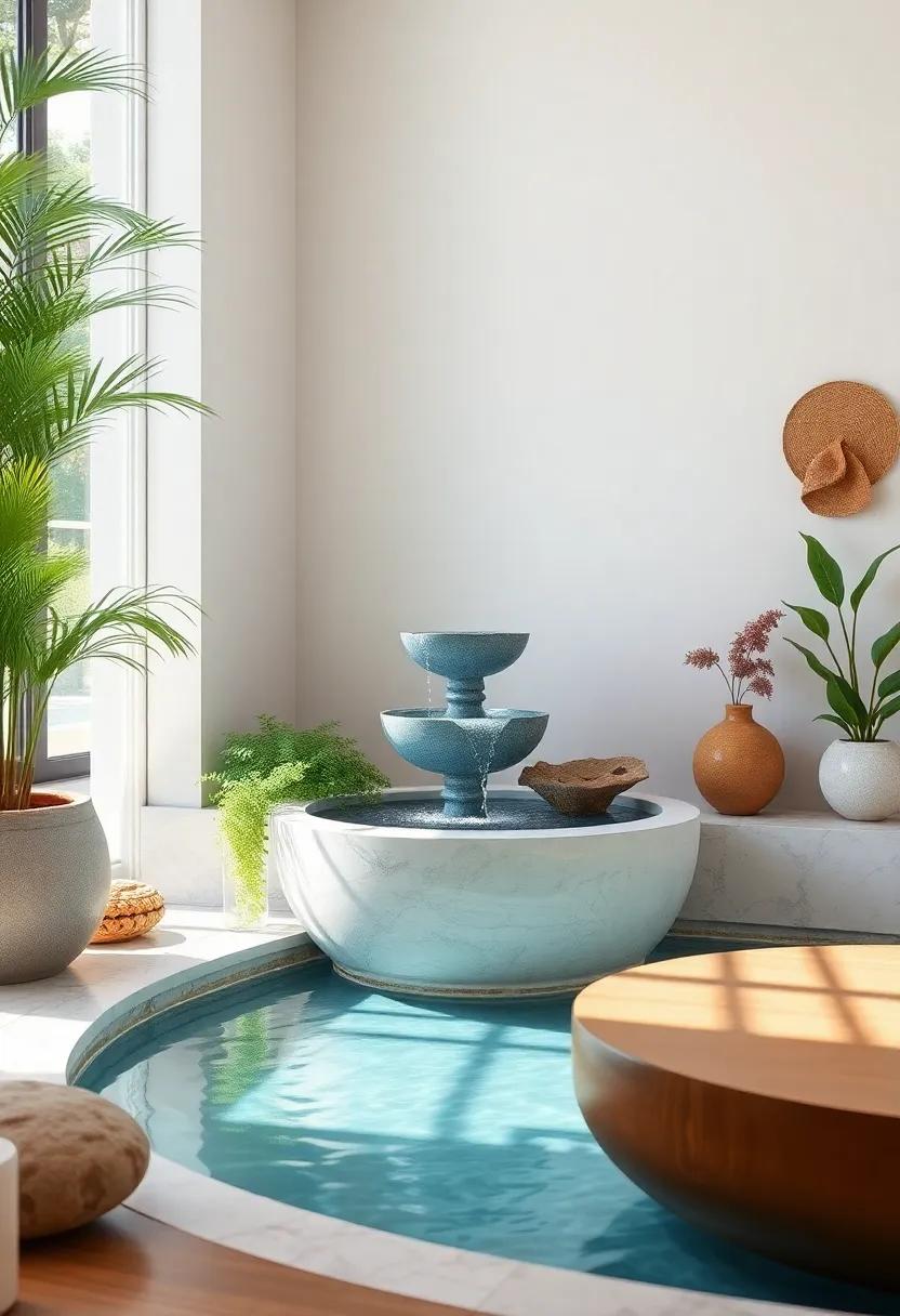 Water Features: The⁢ Calming Power of Indoor fountains