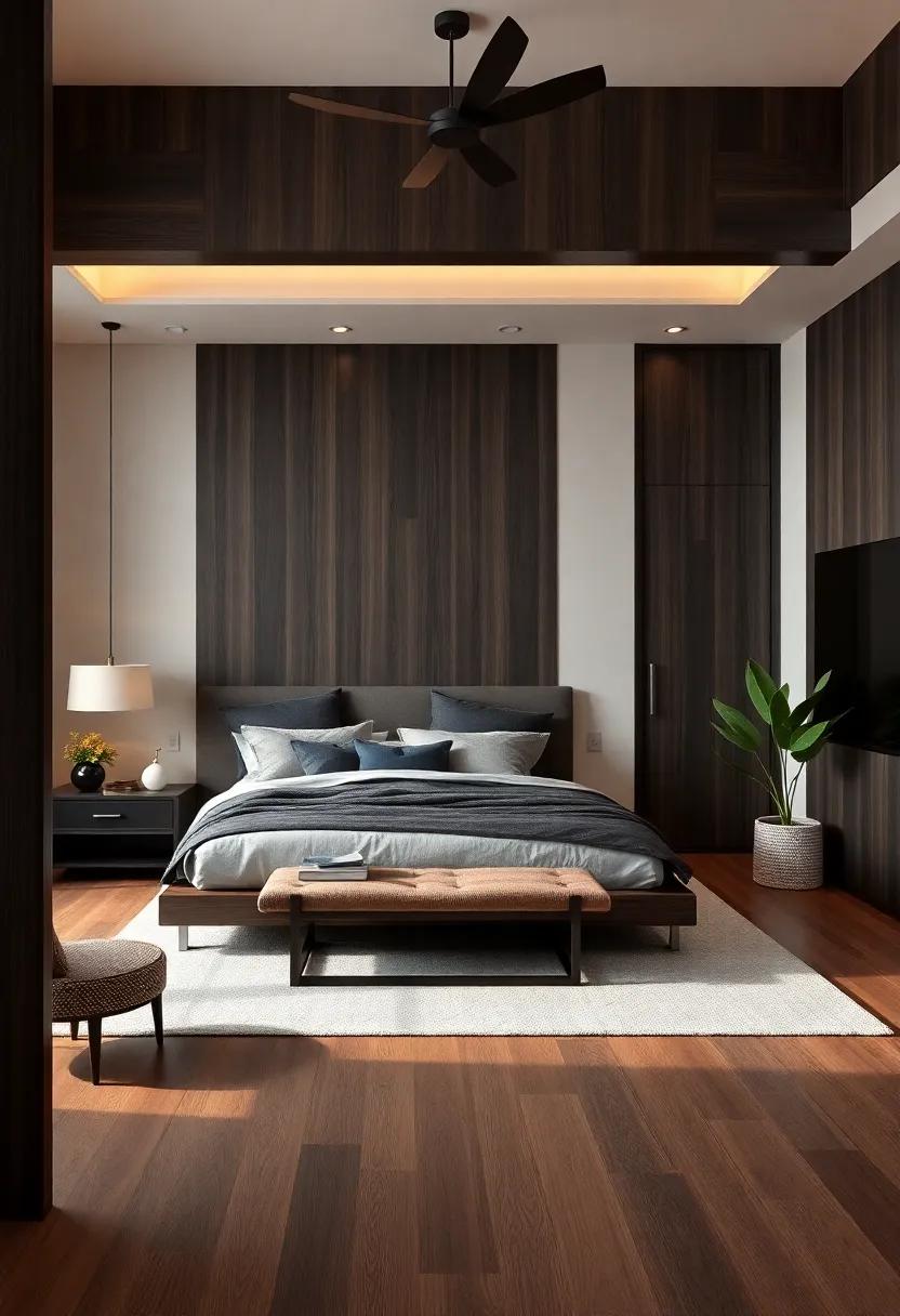 Balancing ⁤Boldness: Combining Dark Wood with ⁤Bright Accents