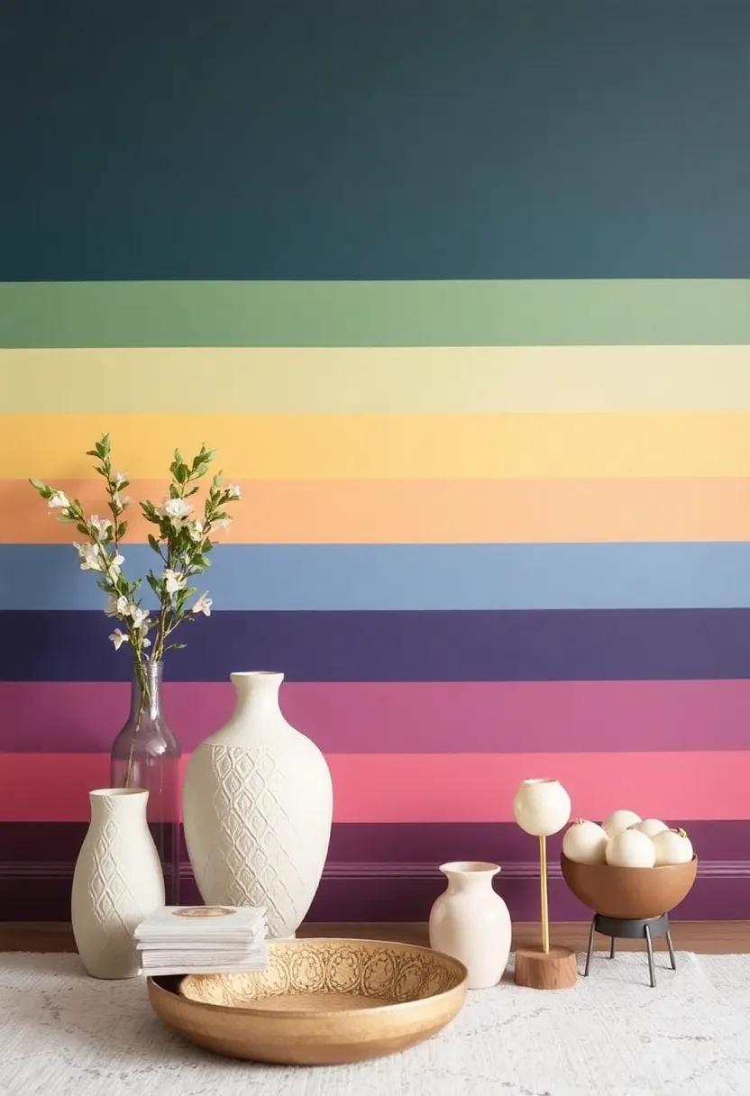 Establish a ​Calm Color Gradient: ‍arrange ‍your ⁤decorative items in⁢ a gradient‍ of ‌colors​ that complement each other, creating a ​cohesive and soothing visual flow