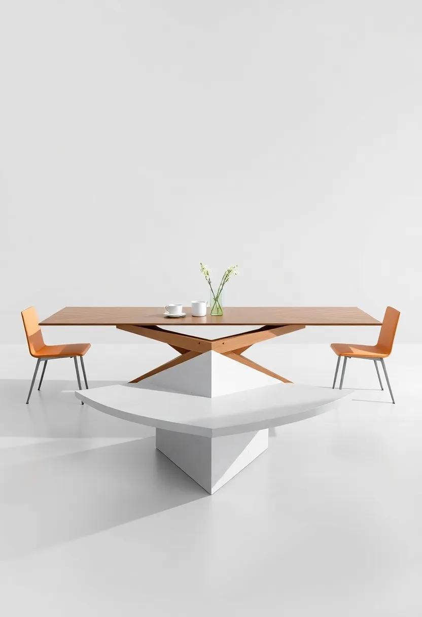 Geometric Fusion: ⁣With ⁢its unique angular design​ and multi-faceted‍ extensions, this table makes an artistic statement while maximizing space