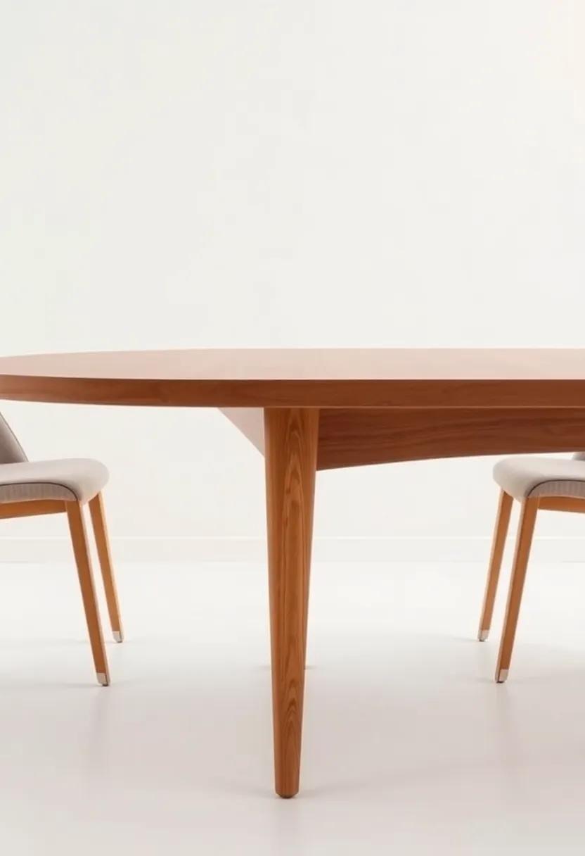 Mid-Century Marvel: Featuring tapered legs and​ a smooth oval surface, this design effortlessly combines vintage ⁤vibes with​ contemporary functionality