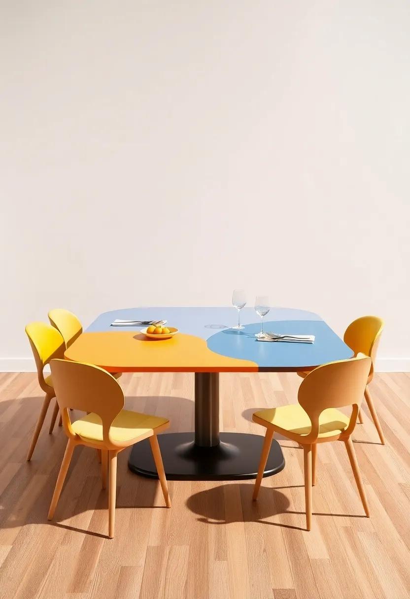 playful Form: Curvy edges and a colorful surface give ‌this extendable table a fun, whimsical character, perfect ⁣for casual dining⁣ experiences
