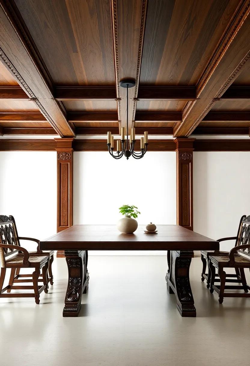 Timeless Tradition:​ An antique-inspired design featuring rich wood ​tones and intricate carvings ensures ⁤this ‍table remains a staple across generations
