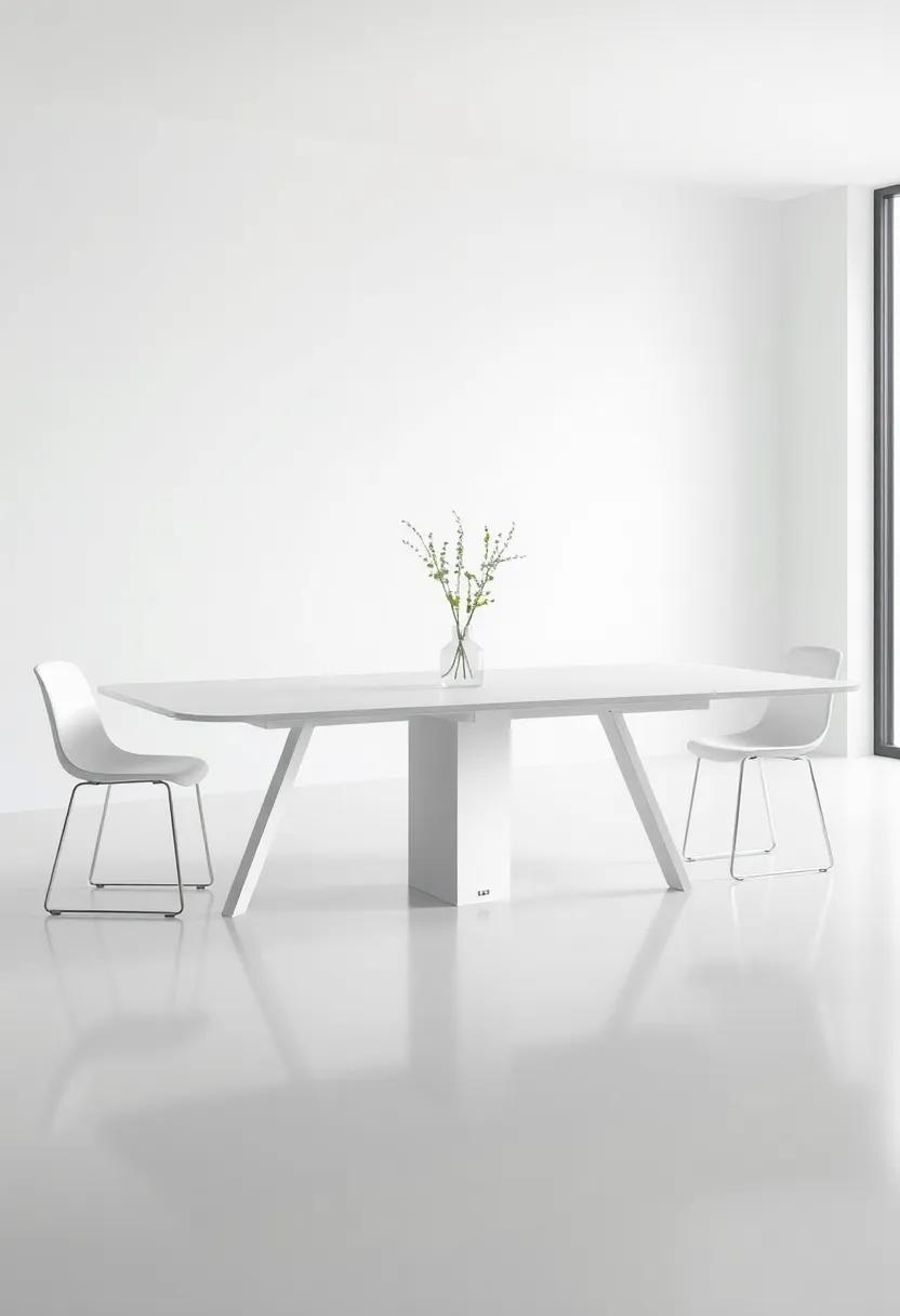 The Transformative Elegance:‌ A ‍sleek, modern design ‌with hidden extensions that ⁣blend seamlessly into the tabletop, perfect ‍for ⁤minimalist spaces