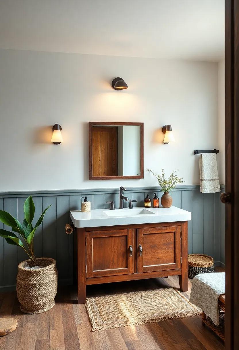 Eco-Friendly Finishes: Choose sustainable materials and finishes for your‌ vanity that reflect a commitment to the environment and rustic living