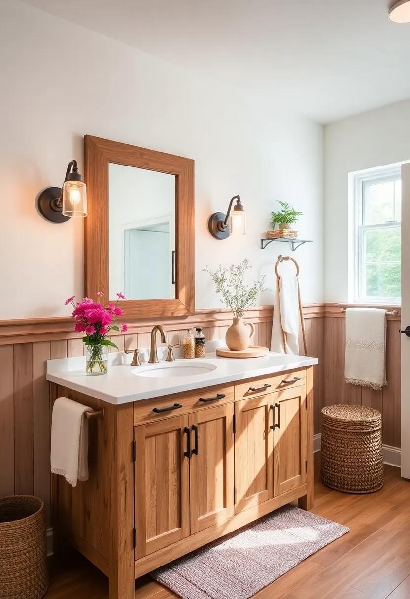 Farmhouse Style Hardware: Use barn-style pulls and⁤ knobs to enhance ​your vanity's rustic charm and appeal