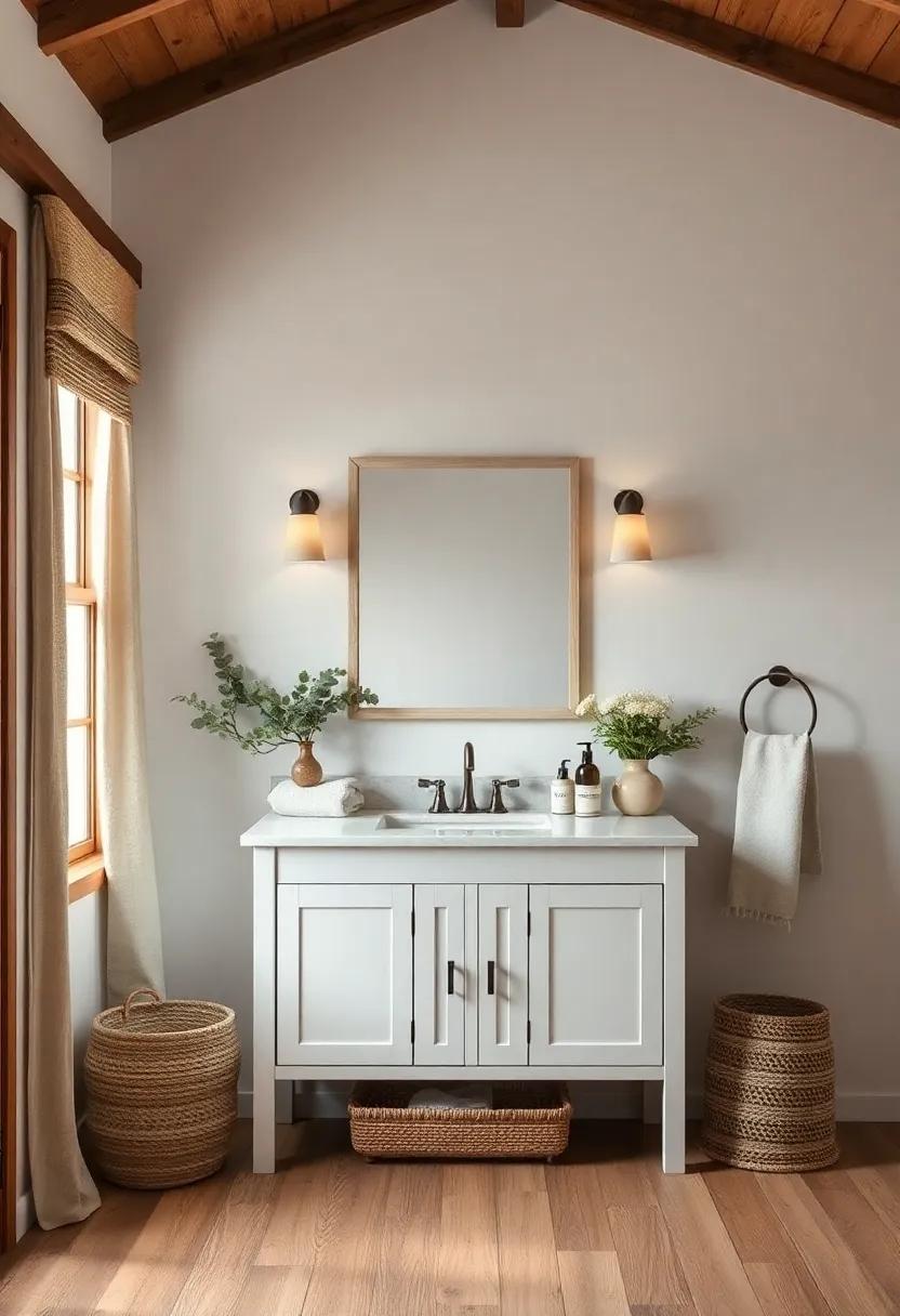 Textured Fabrics: Introduce ‍linen or burlap⁢ fabric around your vanity​ area to soften the space and add layers of texture