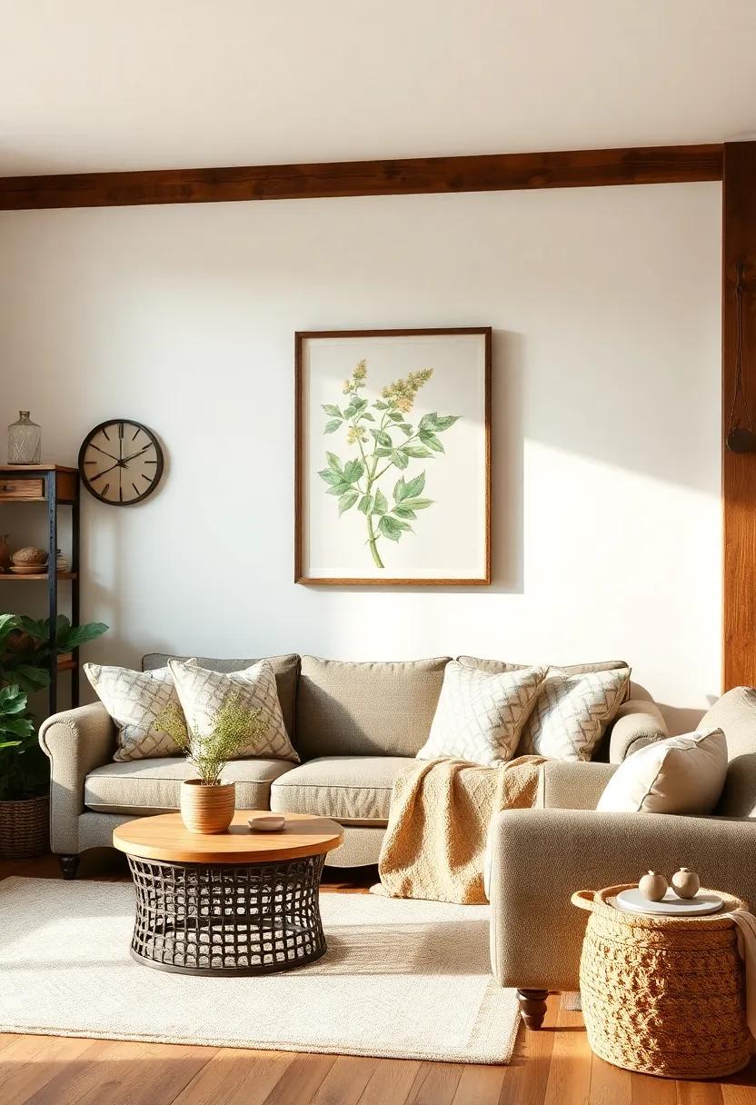 Rustic​ Wall Art: ‍Adorn your ‌walls with vintage botanical prints or framed ‌farmhouse ​scenes ​that ‌tell a story and spark conversation