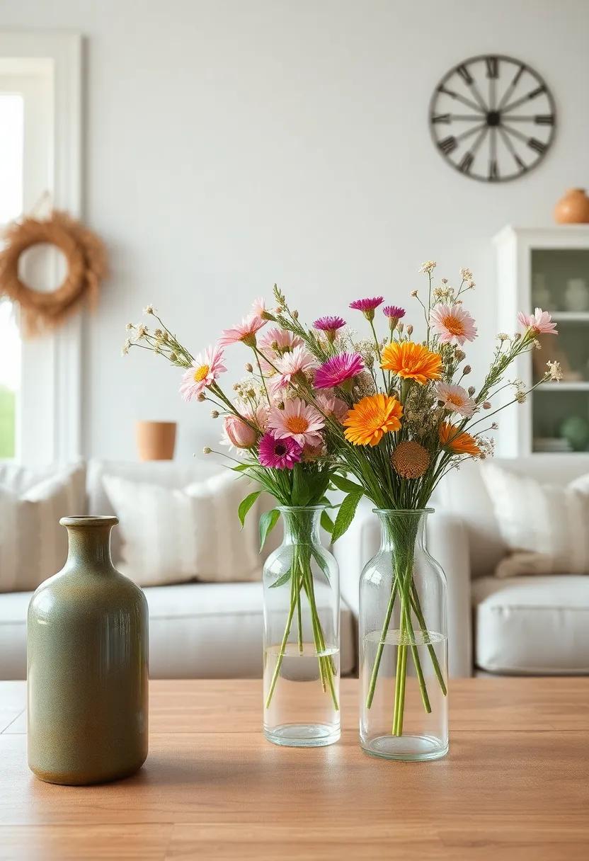 Classic Floral Vases:​ Fill ​vintage glass vases with fresh or dried flowers to bring‍ a ‍touch of nature indoors,enhancing the homey atmosphere