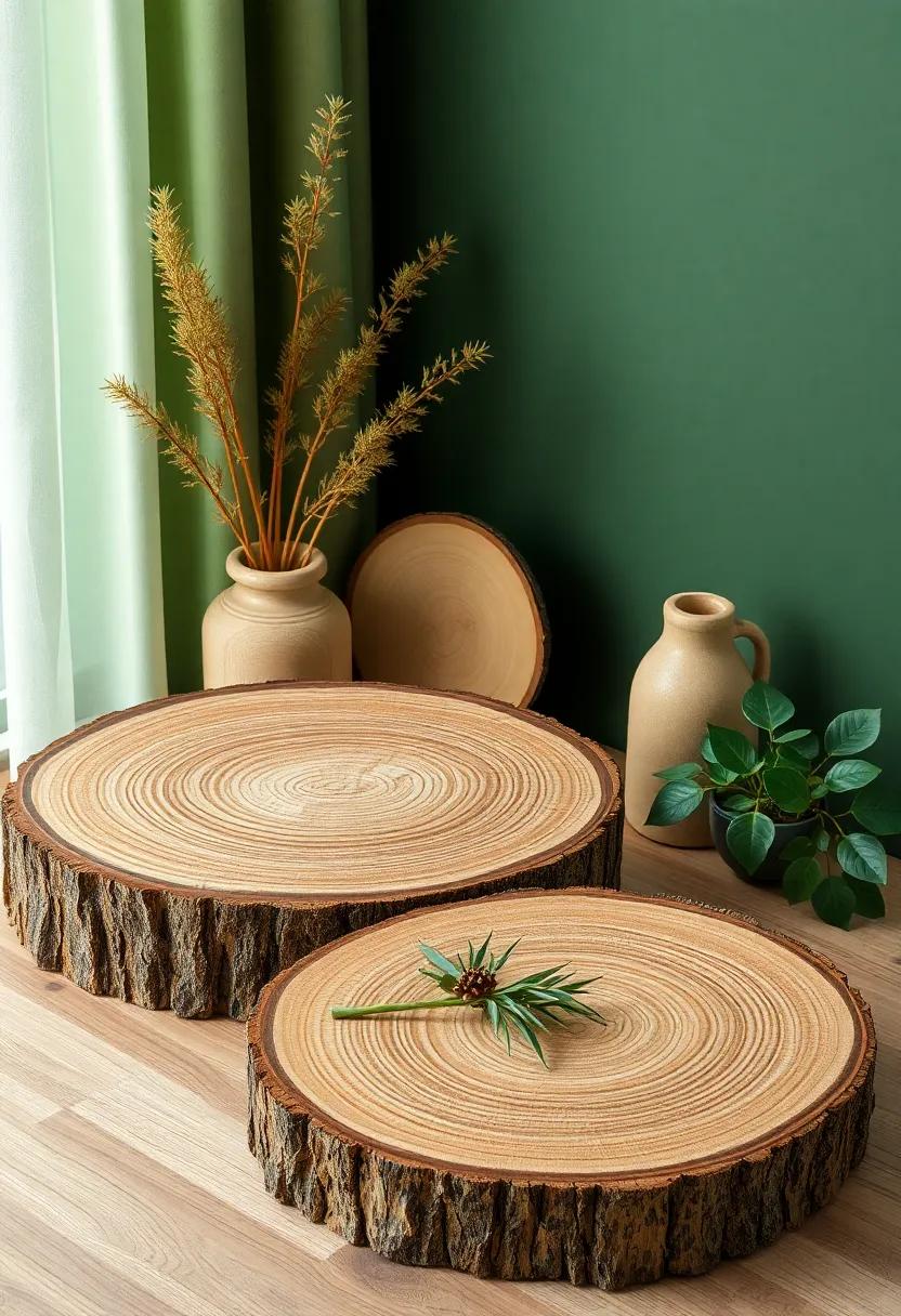 Experiment ‍with wood slices: ⁤Use wooden rounds as tabletops or serving trays to bring ‍a rustic, ⁣earthy element ⁤into your home
