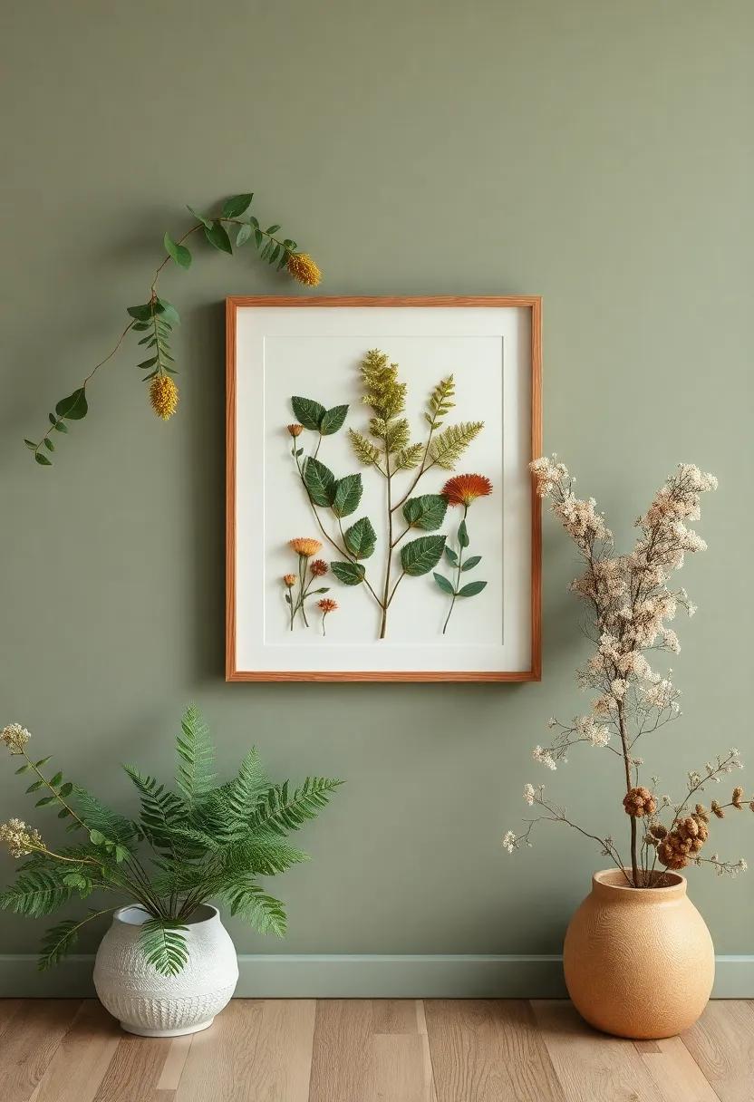Create a ⁣botanical gallery wall:⁤ Frame pressed leaves and flowers​ to ⁣showcase​ your love ⁣for nature in a unique ⁣and personal ⁤way