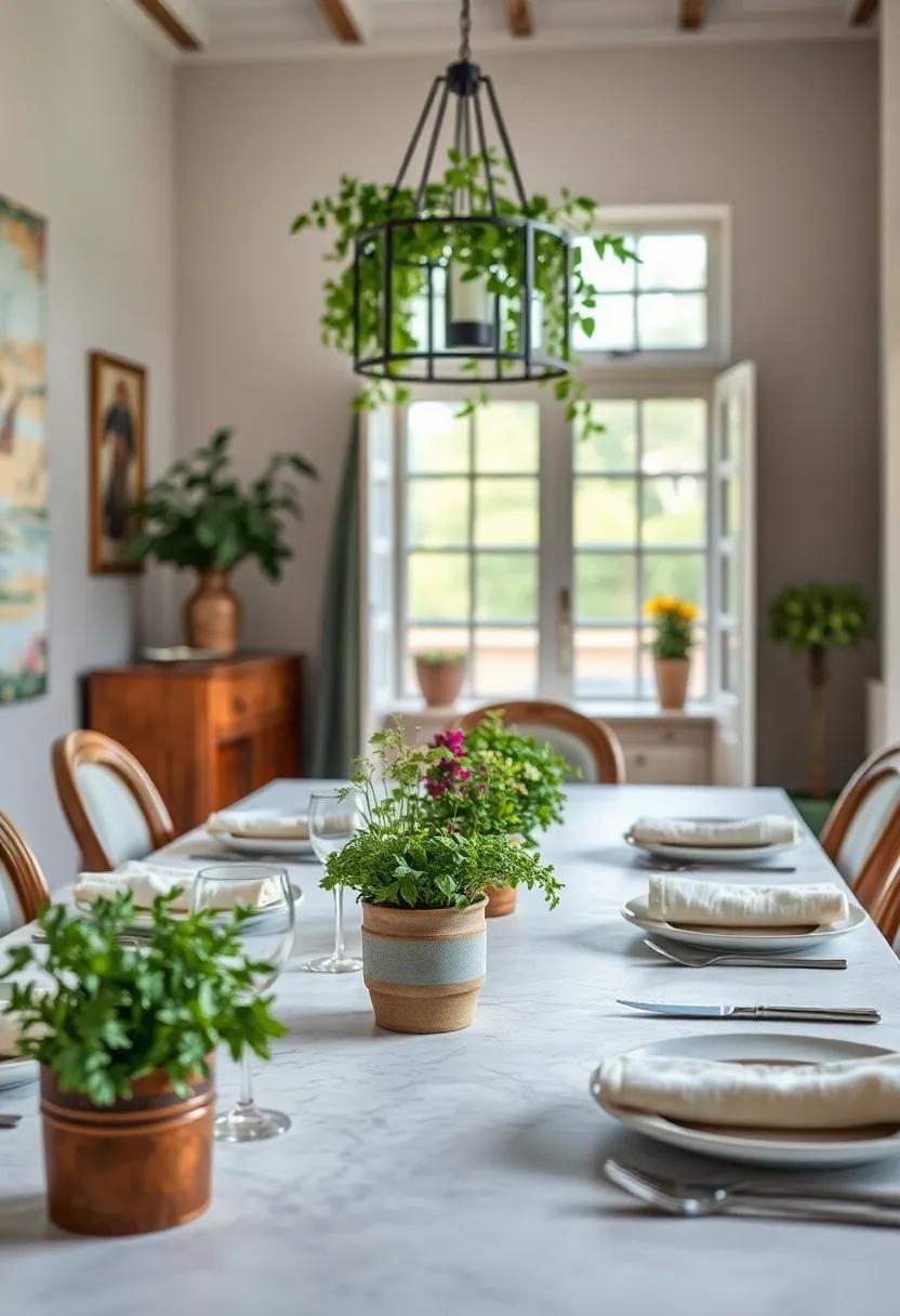 Potted Herbs as ​Decor: Use small potted herbs on the table or windowsill, combining⁣ beauty with culinary ⁣functionality