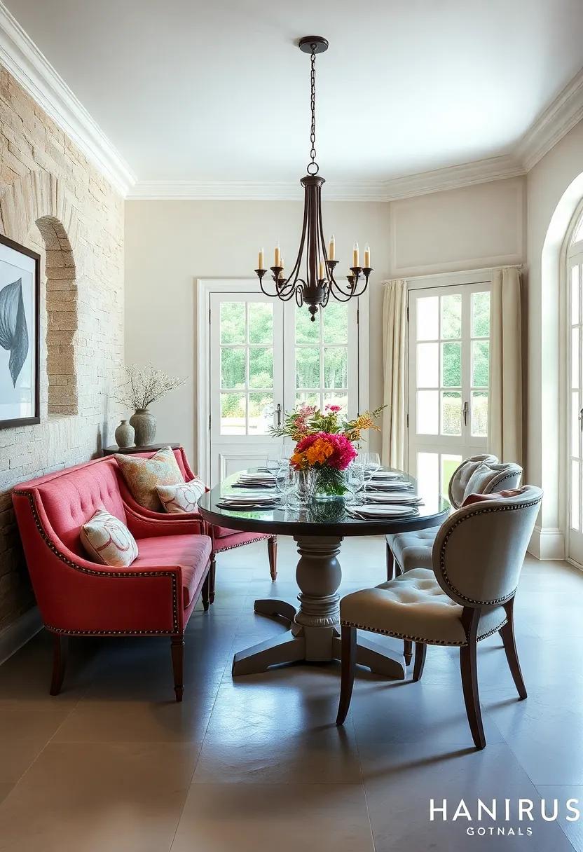 Cozy Seating Options: ‌Incorporate a mix‌ of upholstered chairs, ‌stools, and benches for comfort⁤ and versatility around the⁤ table