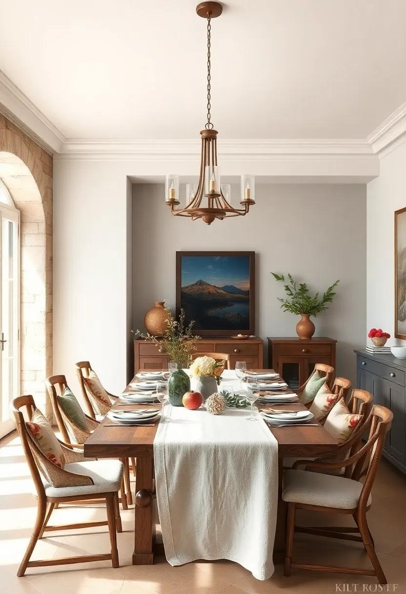 Emphasis‌ on ‍Handmade Items: Decorate with handmade pottery or artisan decorations, reflecting the craftsmanship of the region