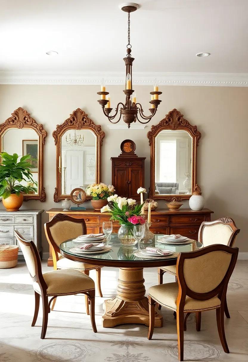 Antique Mirrors: ‍Incorporate vintage⁢ mirrors to create a sense of space and light, enhancing the room’s overall charm