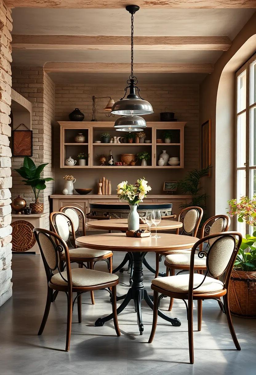 Vintage Café Style: ⁢add café-style​ chairs or bistro tables ⁤to encourage casual meals and conversations⁤ in​ a relaxed setting