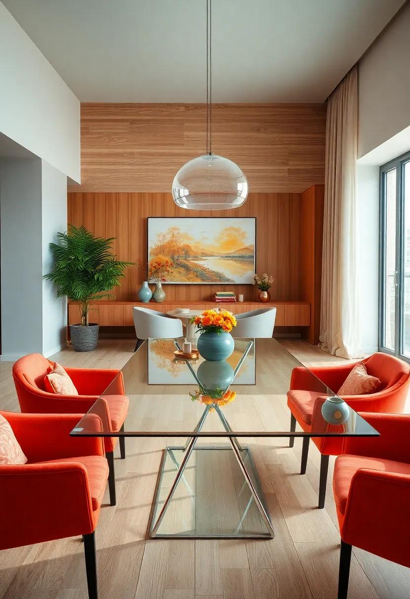 Bold Color Palettes That Make Glass Dining Tables Stand Out