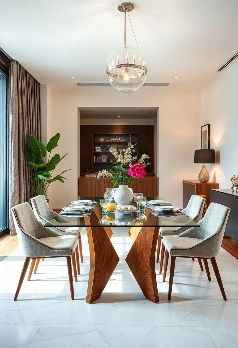 Crafting The Perfect Dining Vignette Around Your glass Table