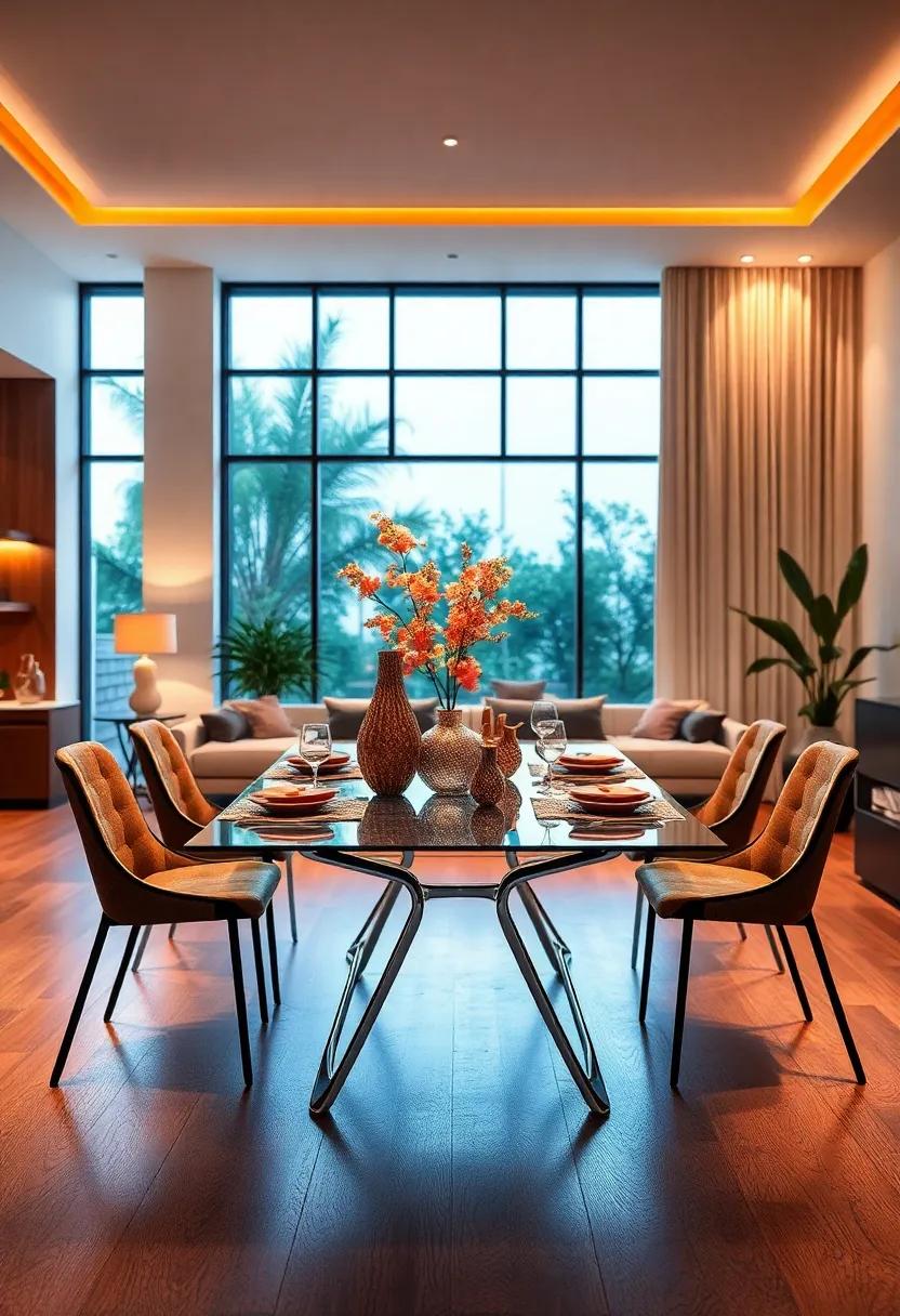 Creating Ambiance⁢ With Lighting That⁤ Enhances Glass Dining Sets