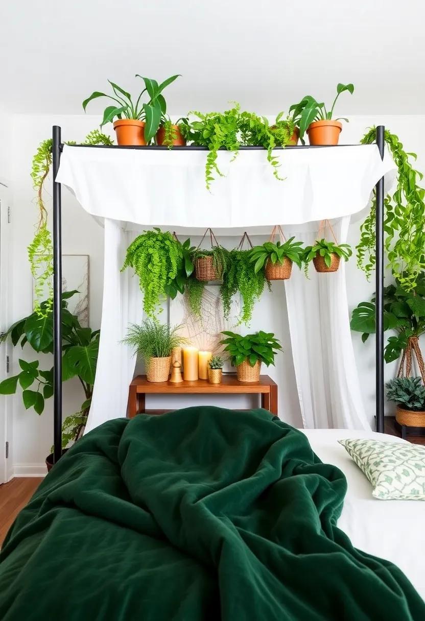 Greenery Galore: Add potted ⁢plants or hanging ferns‍ around the canopy to infuse ‌life and nature into your bedroom
