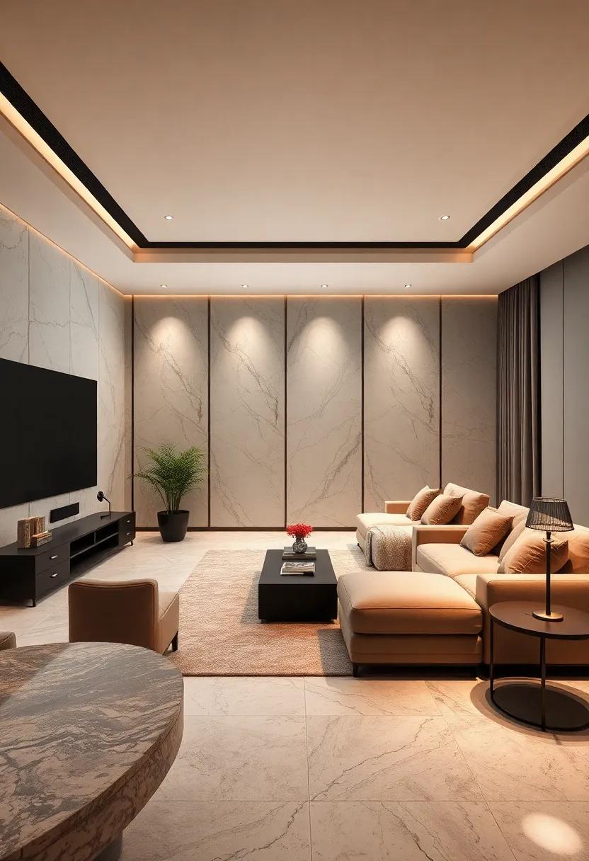 The Art of Minimalism in High-End Monochrome Home Theater Design