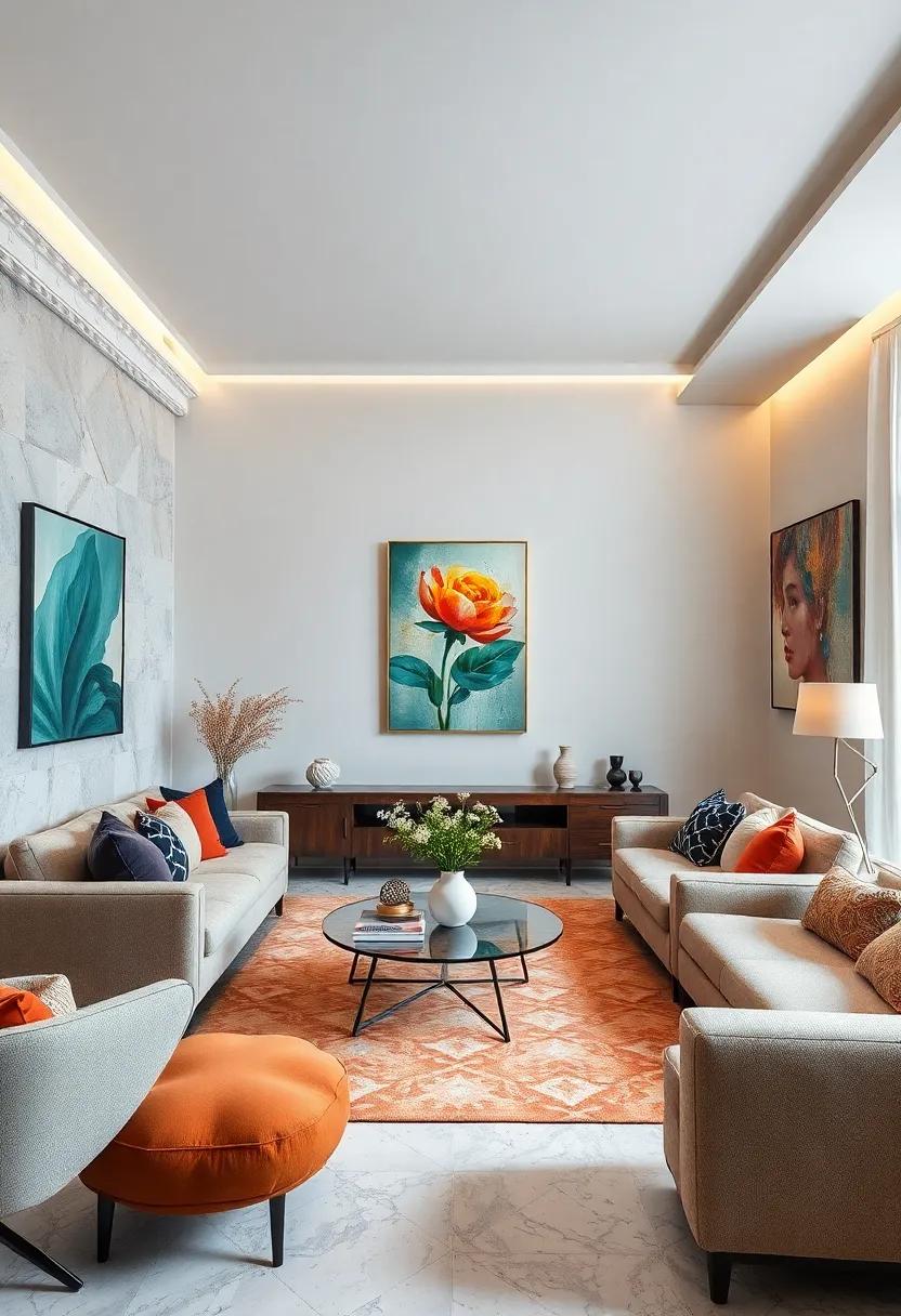 Artistic Abode:⁢ Showcase your favorite⁤ artworks‍ prominently, using ⁣them as focal points ‌while maintaining stylish ⁢furnishings to match their vibrancy