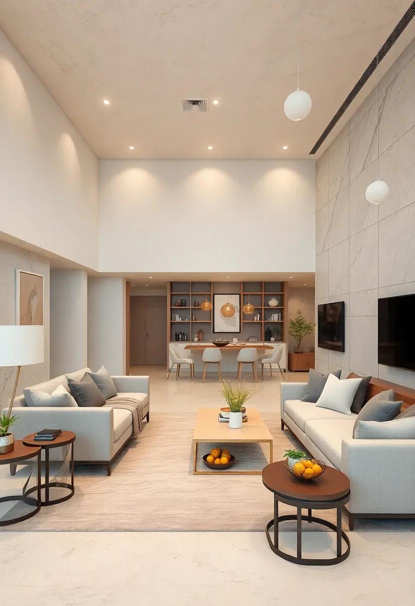 Sophisticated⁣ neutrals: ⁤Play with varying shades of beige, gray,⁣ and white, incorporating luxurious fabrics for ‍a ​clean yet opulent⁤ space